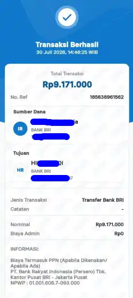 Bukti Transfer