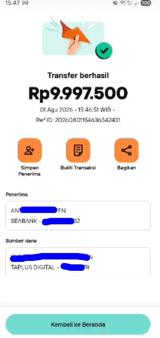 Bukti Transfer