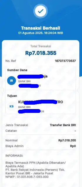 Bukti Transfer