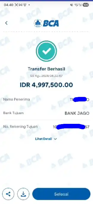 Bukti Transfer
