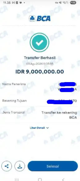 Bukti Transfer
