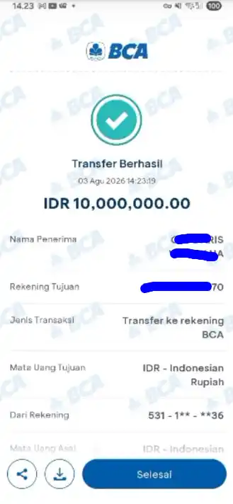Bukti Transfer