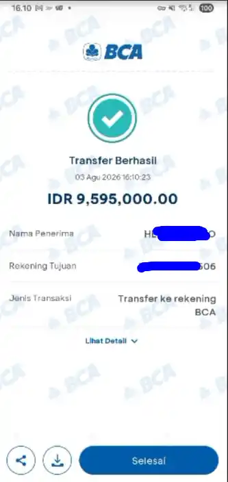 Bukti Transfer