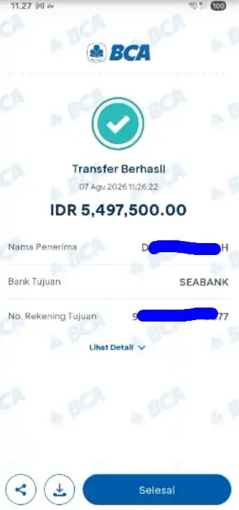 Bukti Transfer