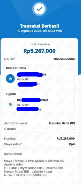Bukti Transfer