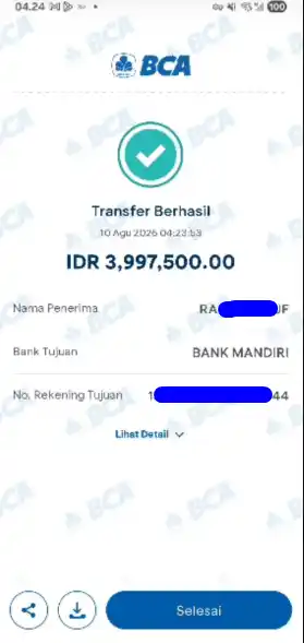 Bukti Transfer