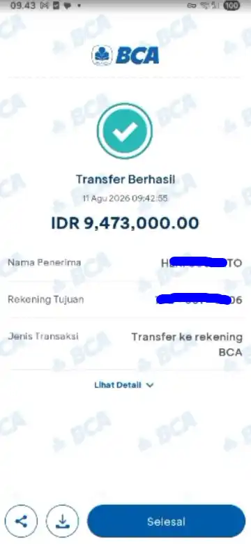 Bukti Transfer