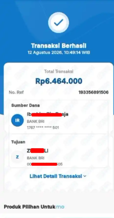 Bukti Transfer