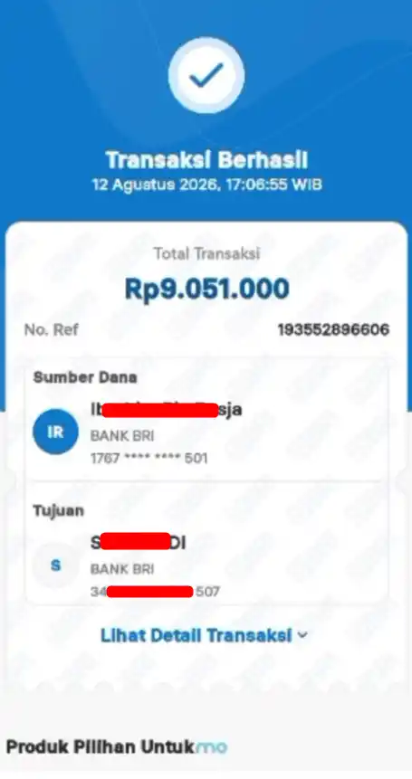 Bukti Transfer
