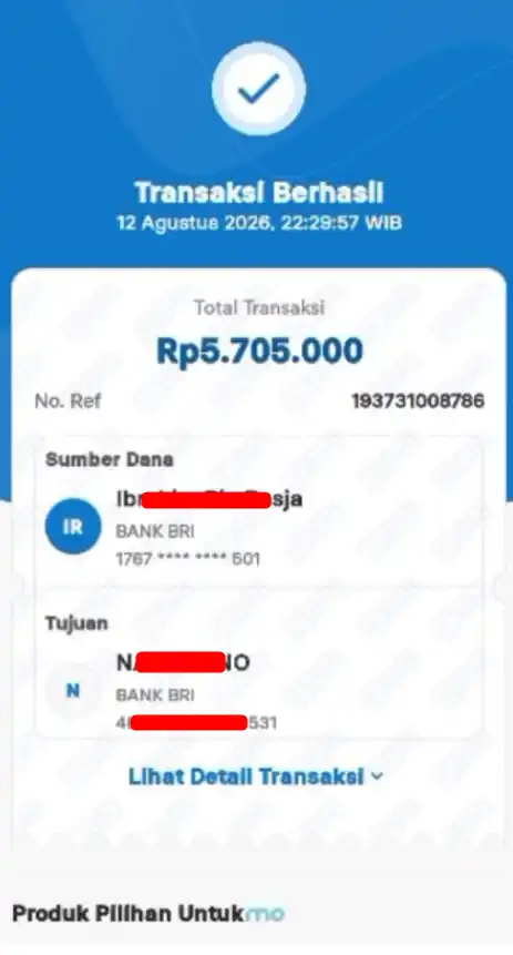 Bukti Transfer