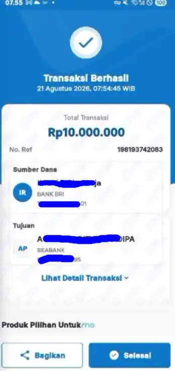 Bukti Transfer