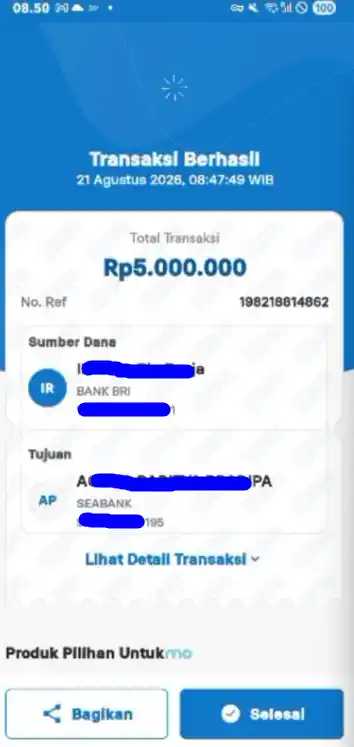 Bukti Transfer