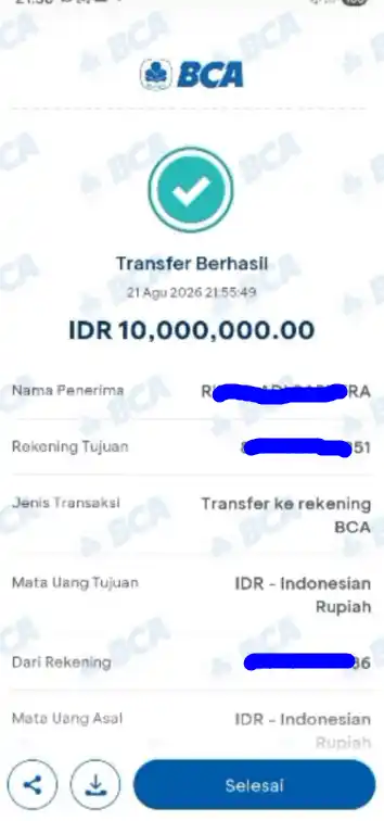 Bukti Transfer