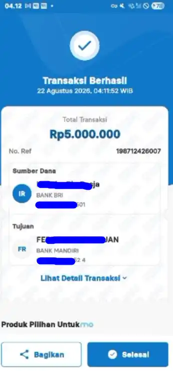 Bukti Transfer