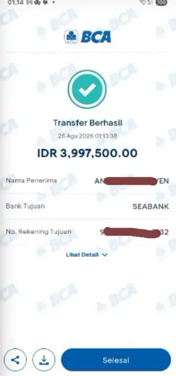 Bukti Transfer