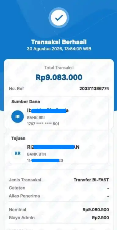 Bukti Transfer