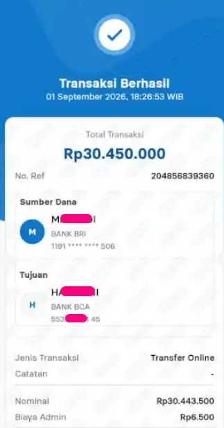 Bukti Transfer