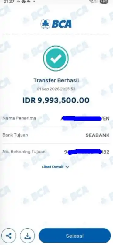 Bukti Transfer