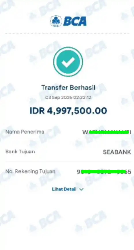 Bukti Transfer