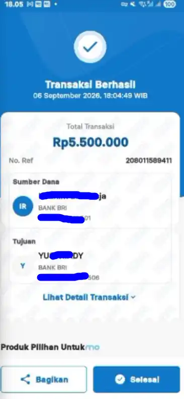 Bukti Transfer
