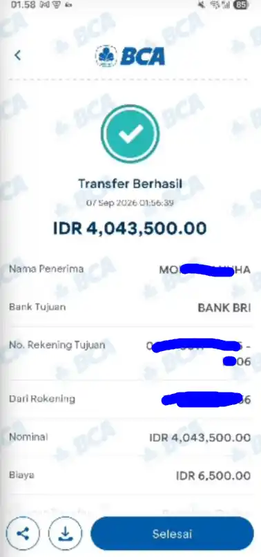 Bukti Transfer