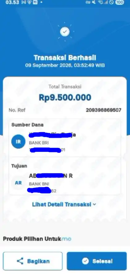 Bukti Transfer